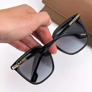 Burberry BE4347 EMILY 30018G Sunglasses Black Gray Gradient Square Women Burberry BE4347 EMILY Sunglasses | FREE Shipping main image 4